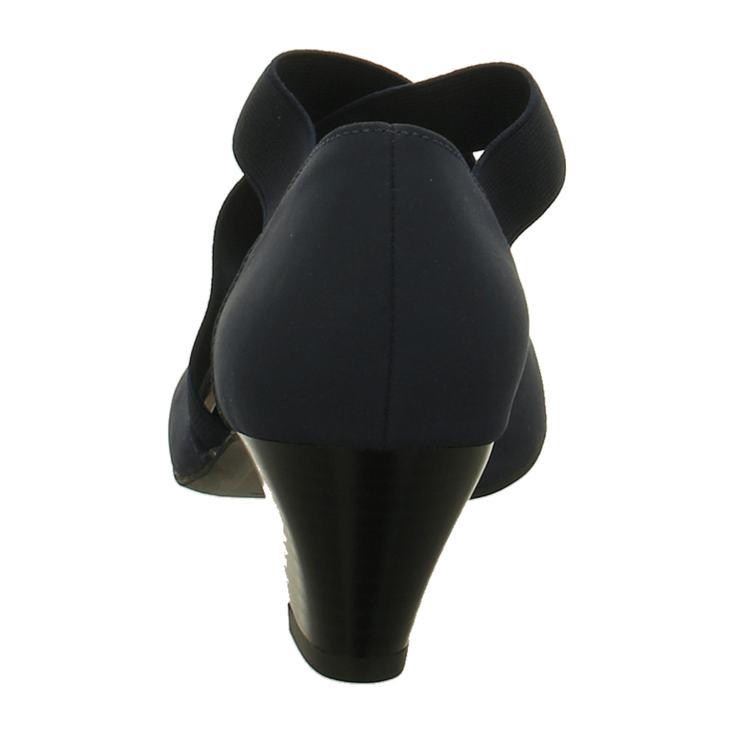 ARA Comfortable Women's Pumps in Smooth Blue Leather with Ankle Strap and Round Toe