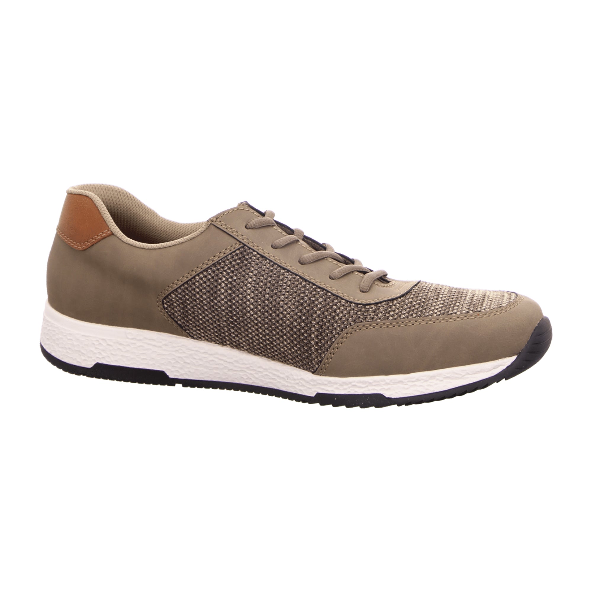 Rieker Terry B94 Men's Beige Comfort Sneakers with Cushioned Insole and Textile Lining
