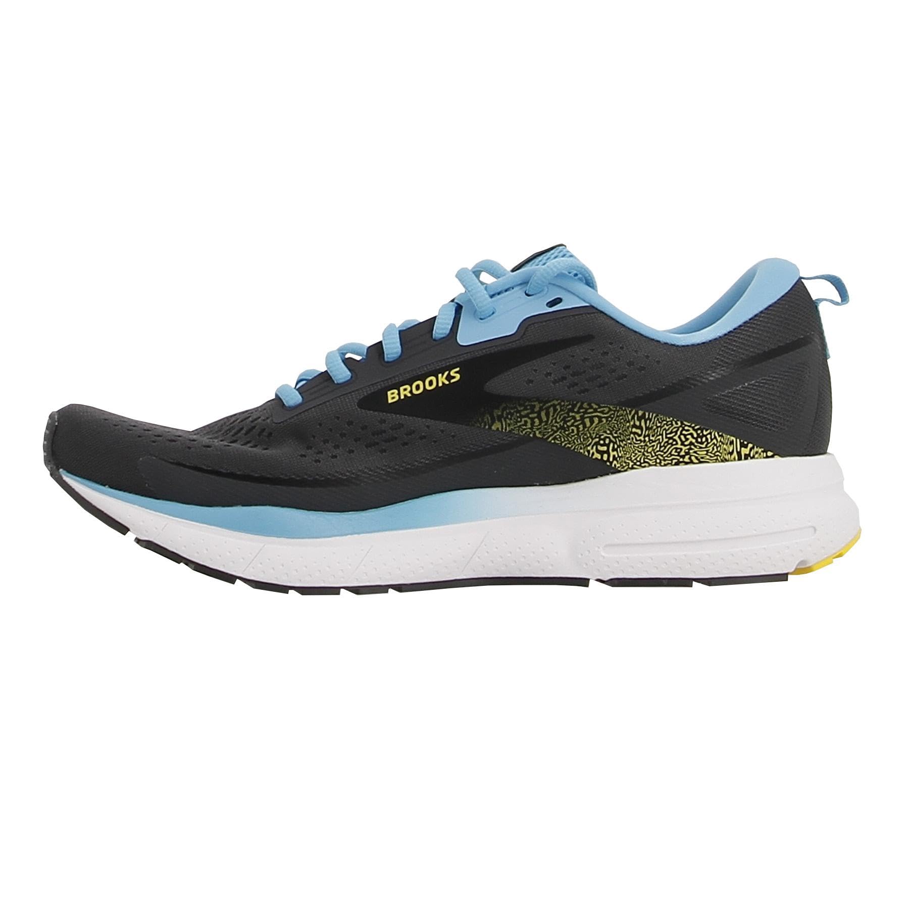 Brooks Trace 3 Men’s Road Running Shoes Leather Forged Iron Blue Yellow