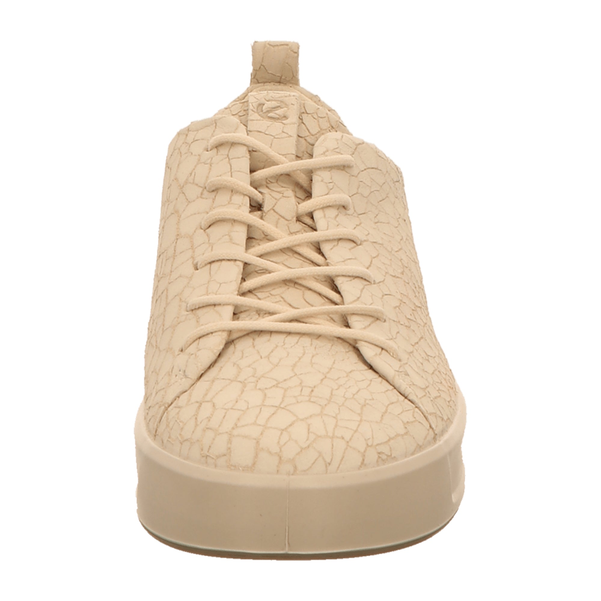 Ecco Soft 8 Ladies Beige Leather Sneakers for Women | Stylish & Comfortable