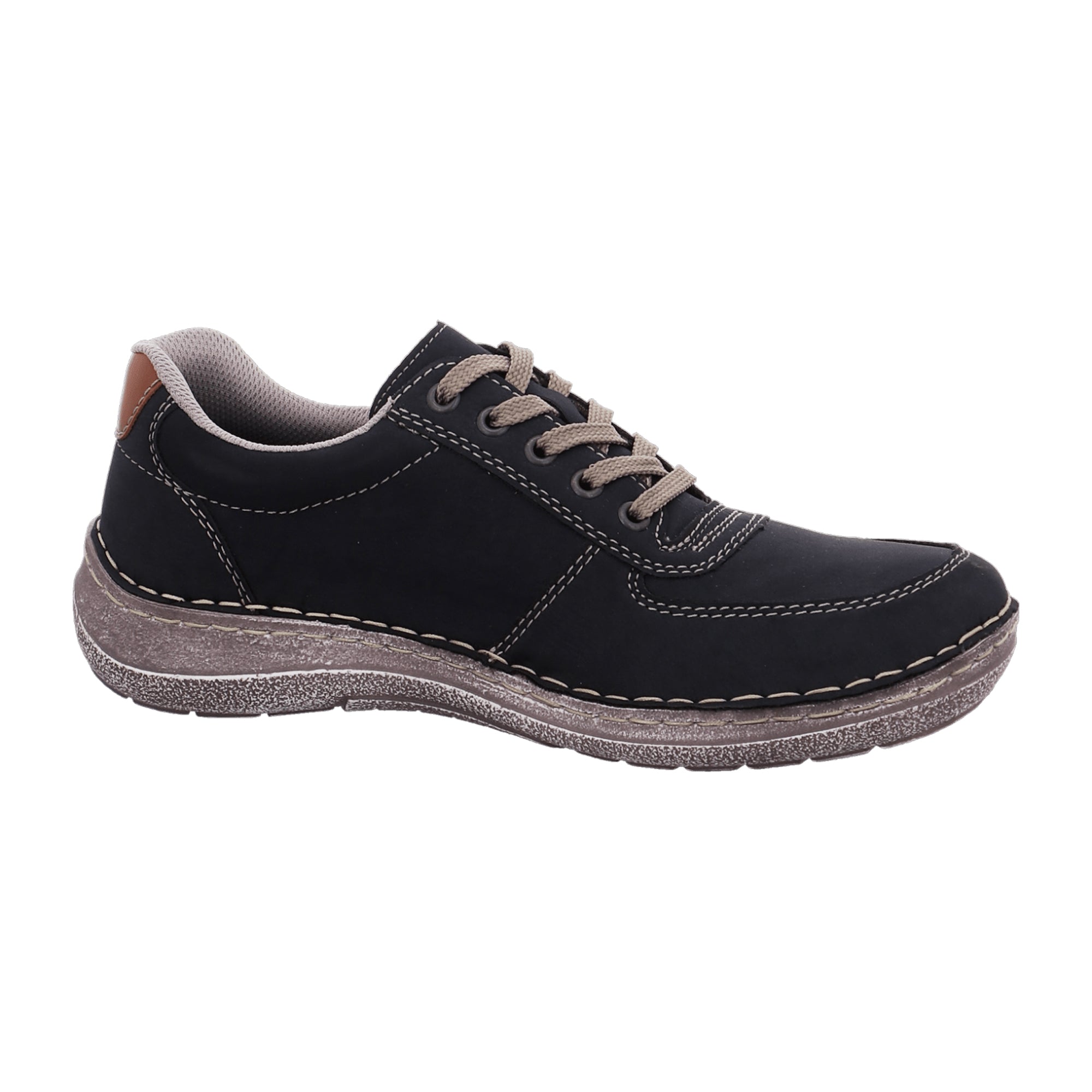 Rieker Blue Lace-Up Shoes Comfortable Wide Fit with Shock Absorbing Sole