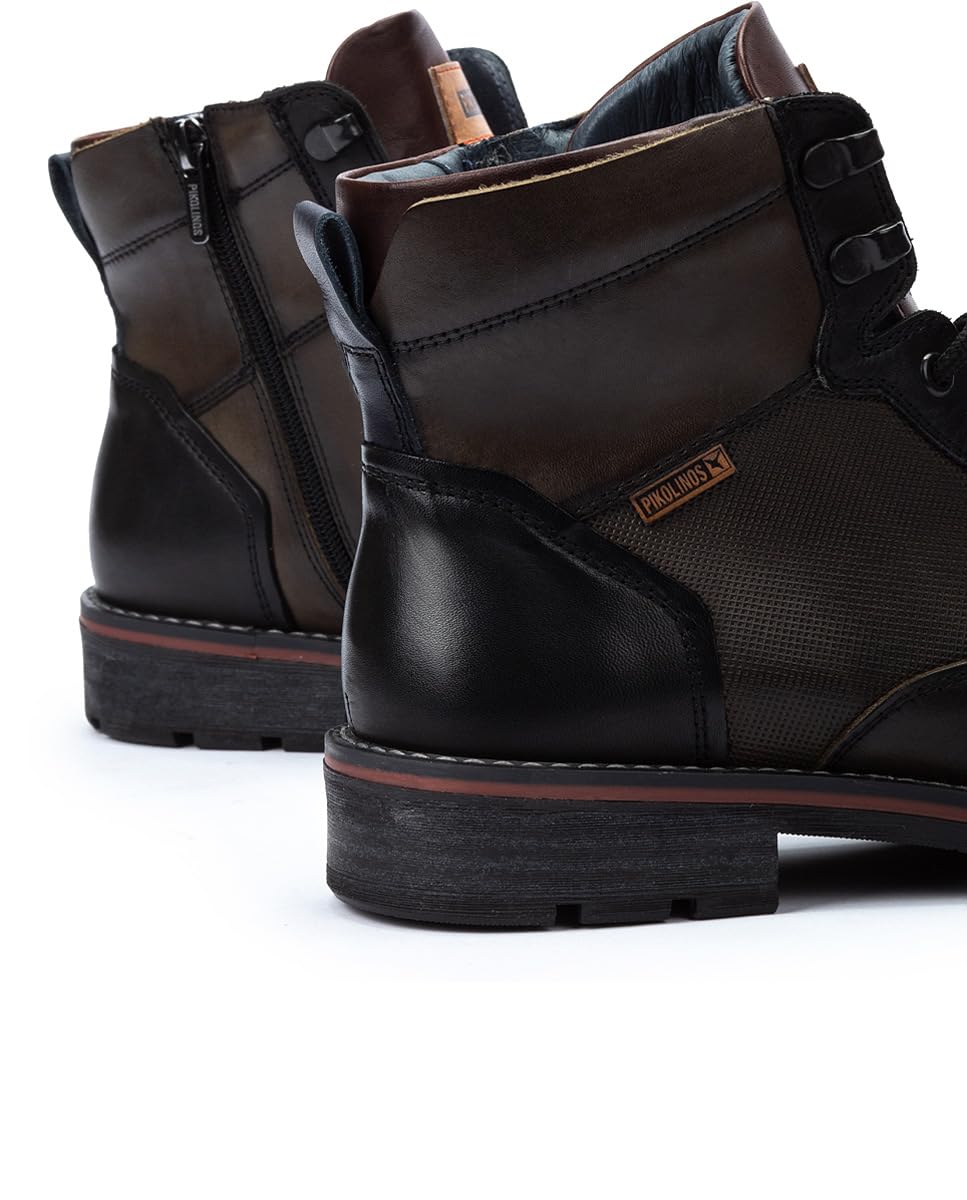 Pikolinos Men Boots Leather Carbon Ankle Bootie US
