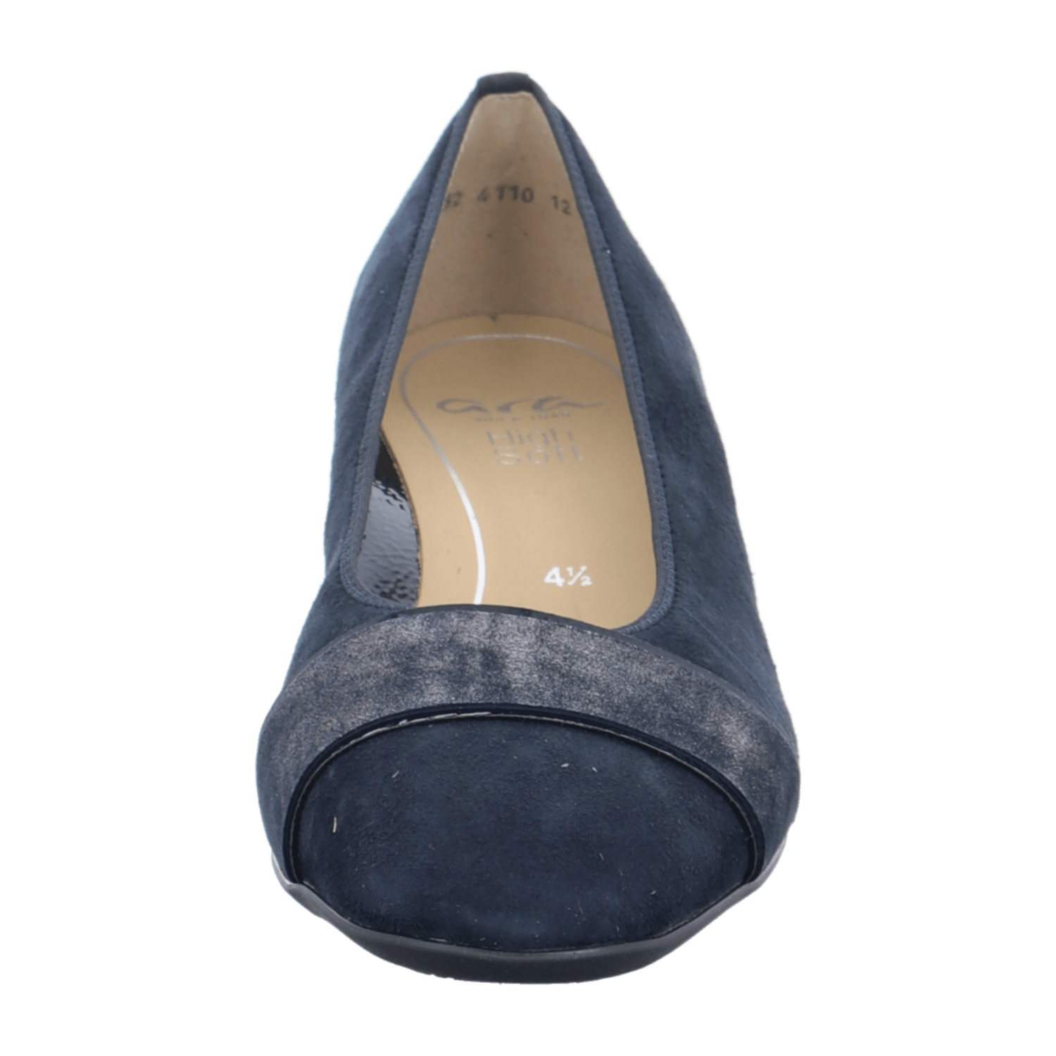 ARA GRAZ GRAZ-H Women's Pumps in Blue Suede with Square Toe and Slip-On Design - Bartel-Shop