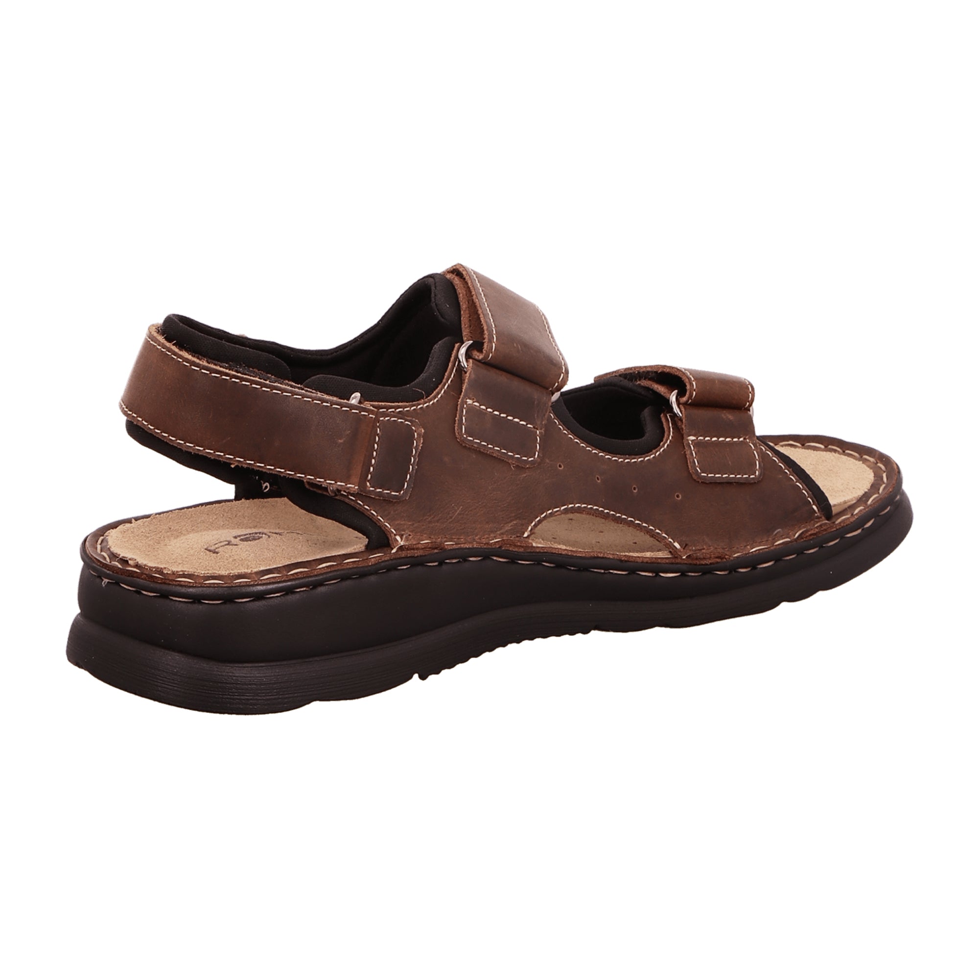 Rohde Men's Brown Trekking Sandals with Adjustable Straps and Leather Insole