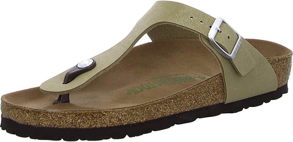 Birkenstock Gizeh Toe Separator Regular green Imitation leather / synthetic leather - Bartel-Shop