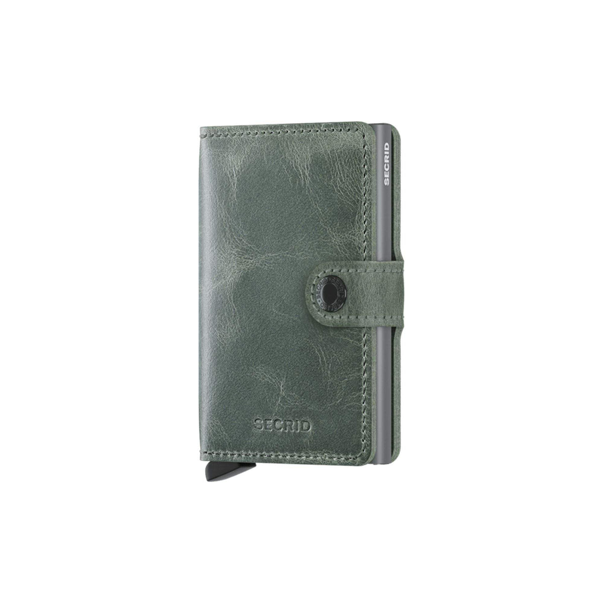 Secrid Miniwallet Vintage RFID Wallet Sage Leather - Men & Women