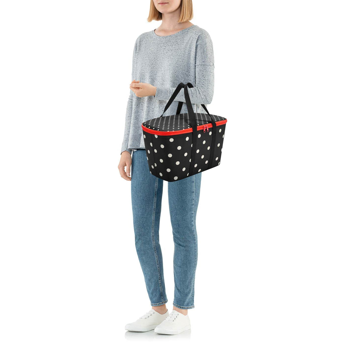 reisenthel Coolerbag Mixed Dots - Insulated Polyester Cooler Bag for Picnic and Shopping