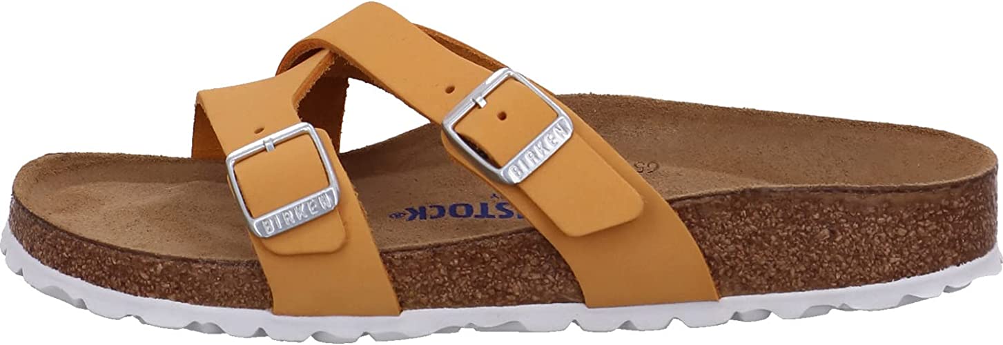 Birkenstock Yao slippers yellow leather - Bartel-Shop