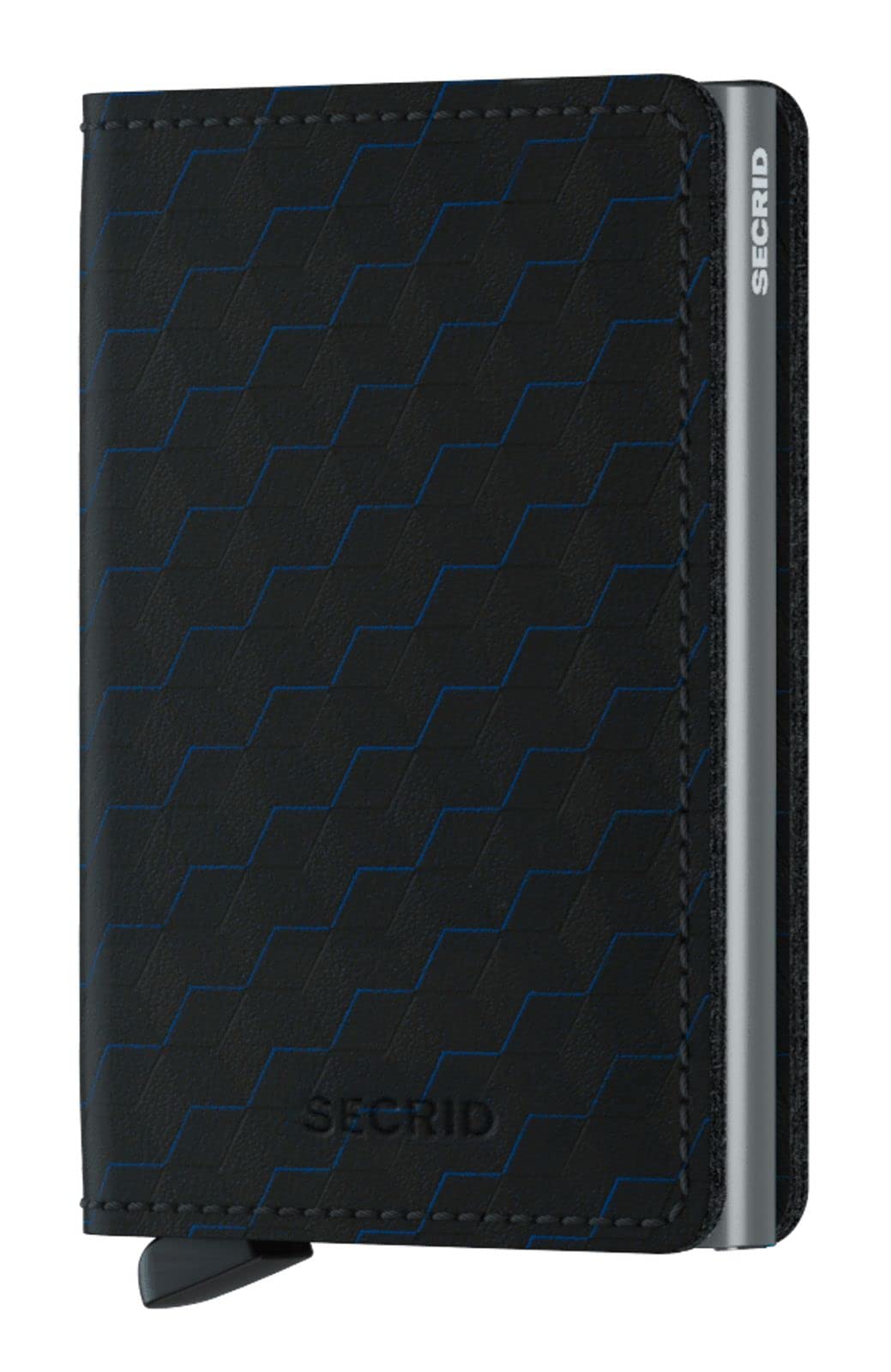 Secrid Slimwallet Black-Titanium Wallet - Slim Polyester Design