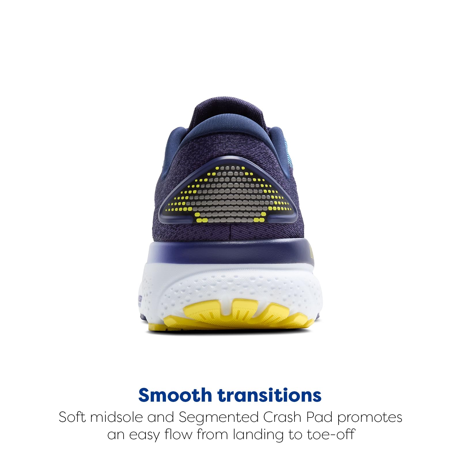 Brooks Ghost 16 Men Running Shoes Blue Bonnie Blue Yellow Rubber