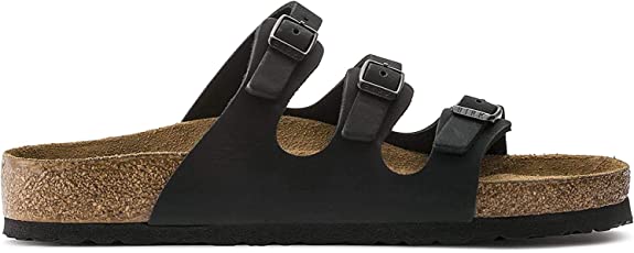 Birkenstock Florida mules black Nubuck leather - Bartel-Shop