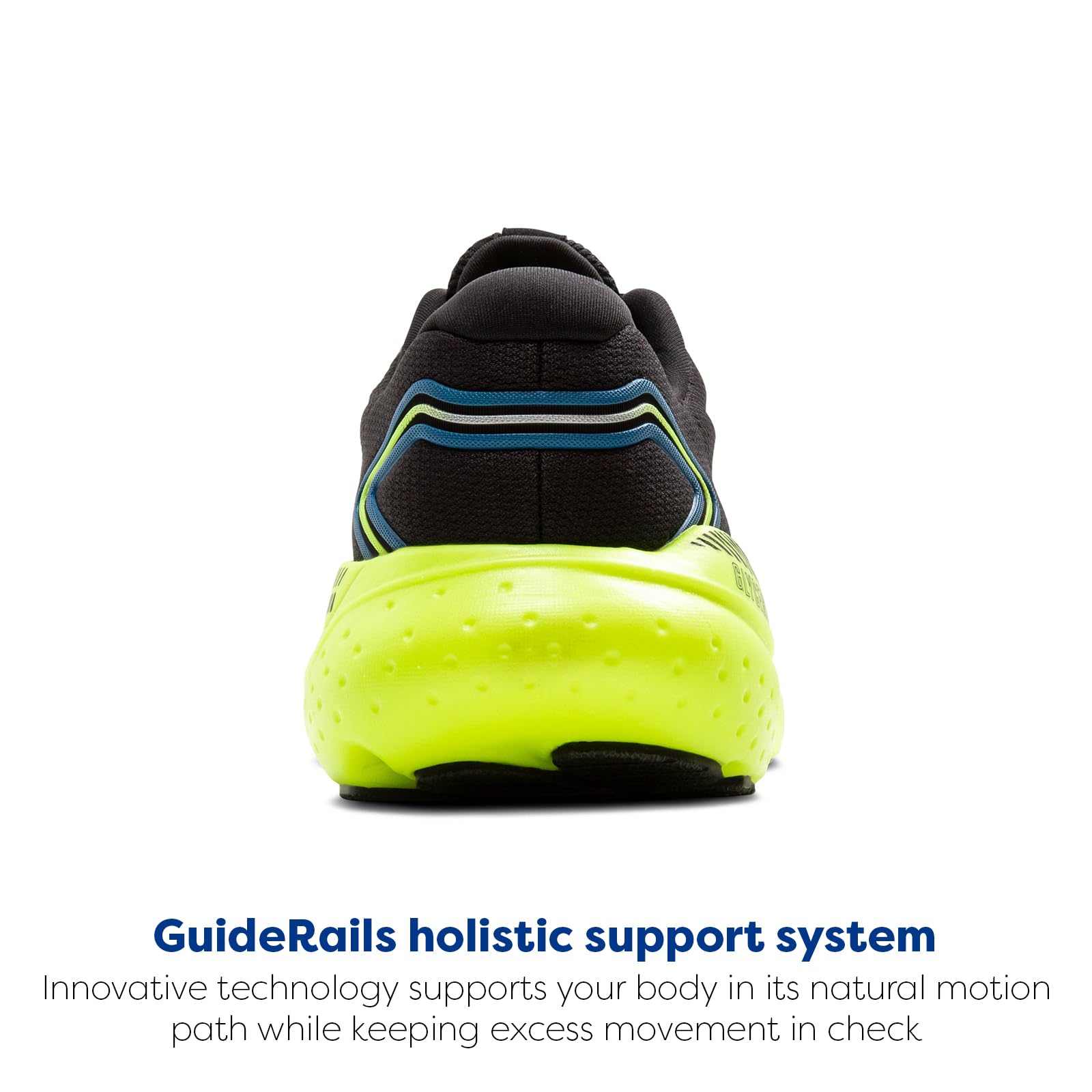 Brooks Glycerin GTS 21 Men Running Shoes Black Blue Breathable Supportive