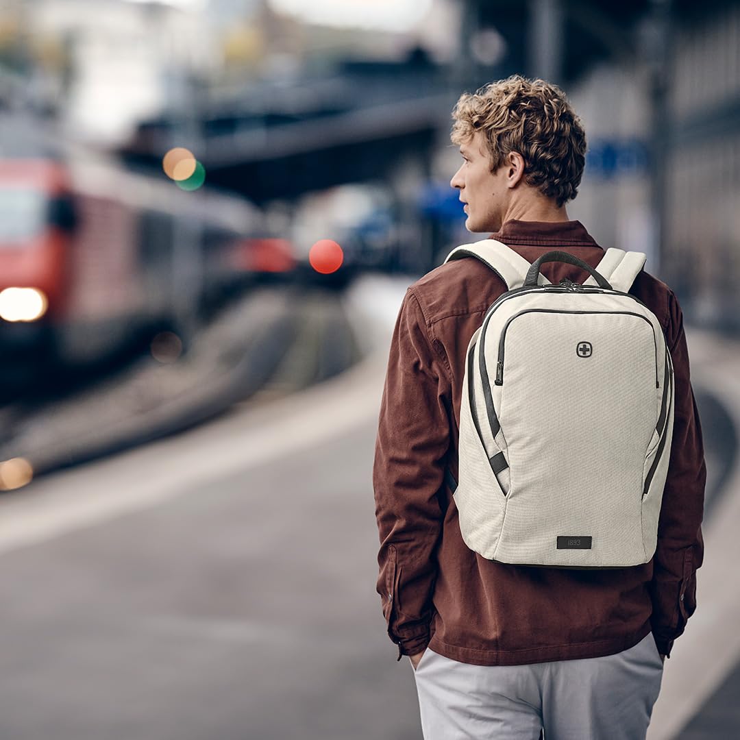 WENGER MX Light Laptop Backpack 16" Tablet 21L Beige Polyester