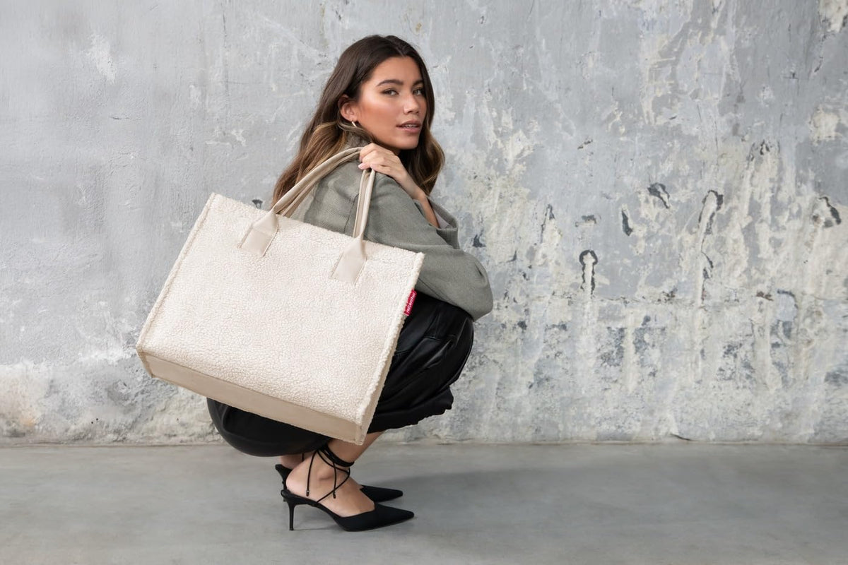 reisenthel Daily Shopper Women's Tote Bag 14L Teddy Sand Recycled Polyester
