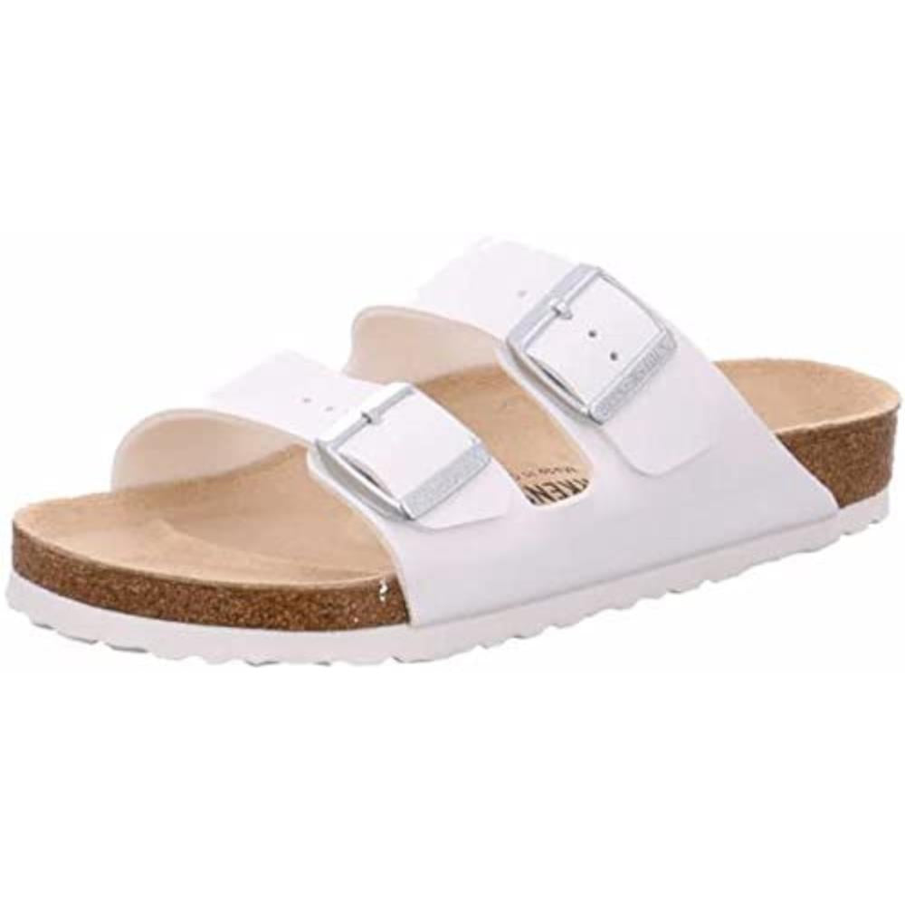 Birkenstock Arizona Sandals Slides Buckle Strap Casual Birko Flor White regular - Bartel-Shop