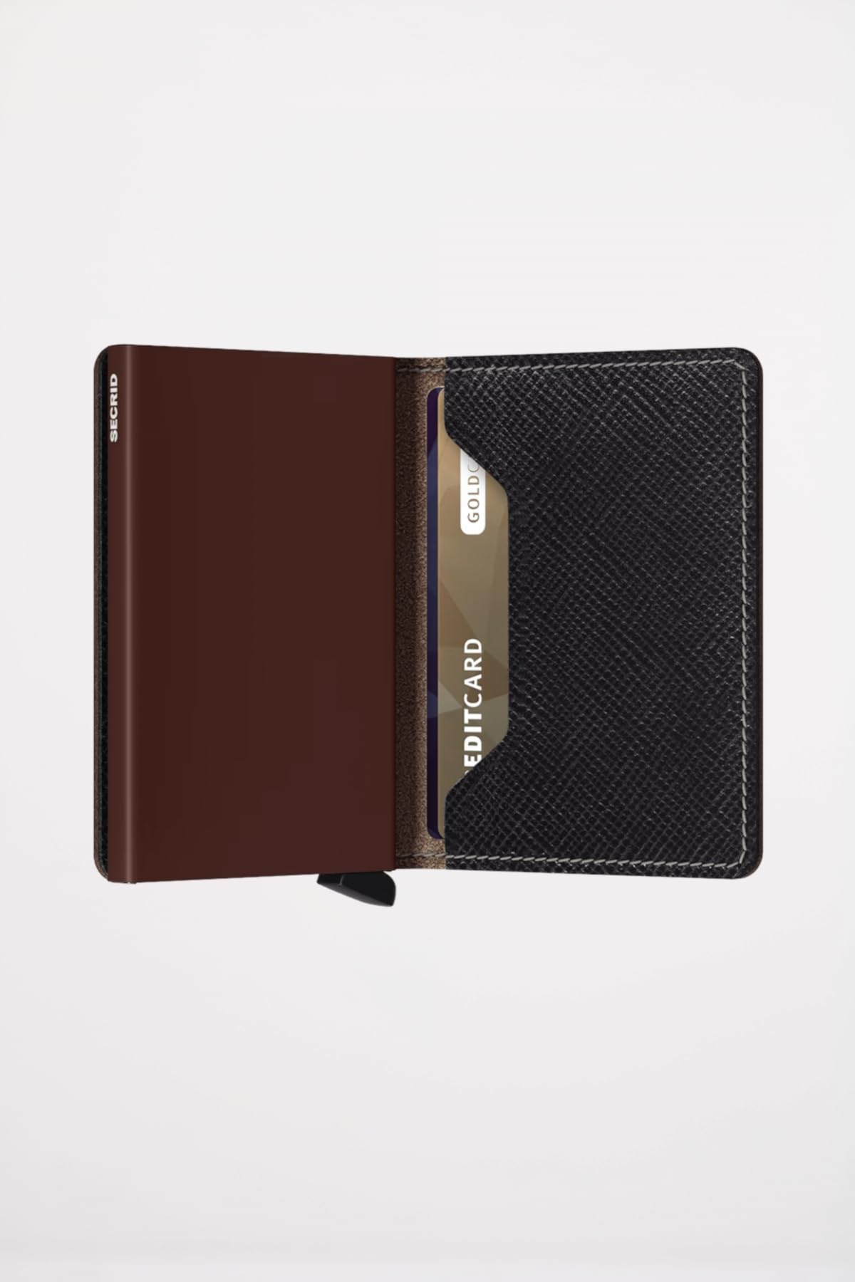Secrid Slimwallet RFID Brown Leather Wallet - Adults Casual