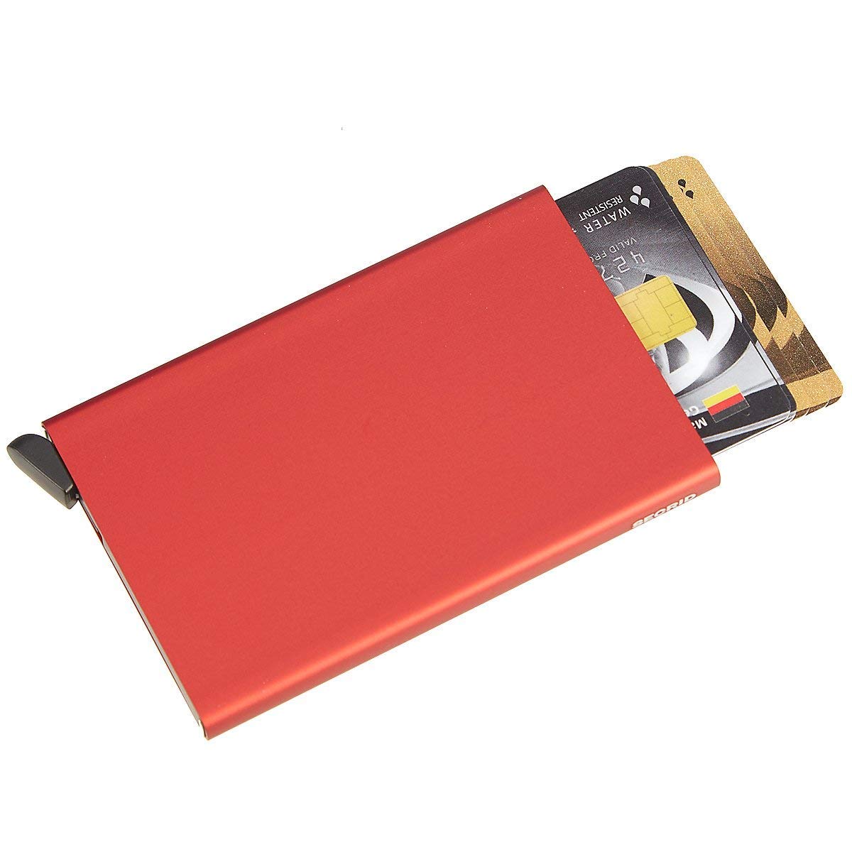 Secrid Miniwallet Vintage Brown Leather RFID Card Holder for Men and Women