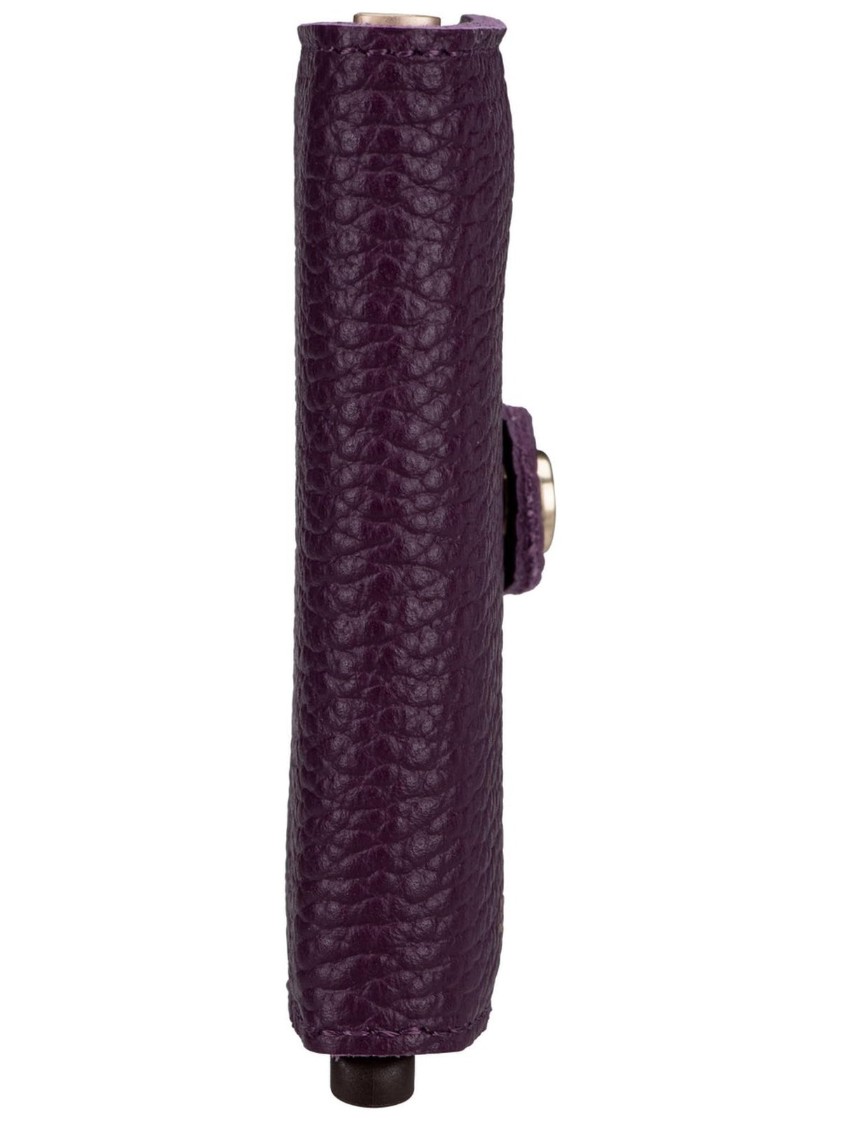 Secrid Miniwallet Pebble Leather Wallet - Grape with Card Holder