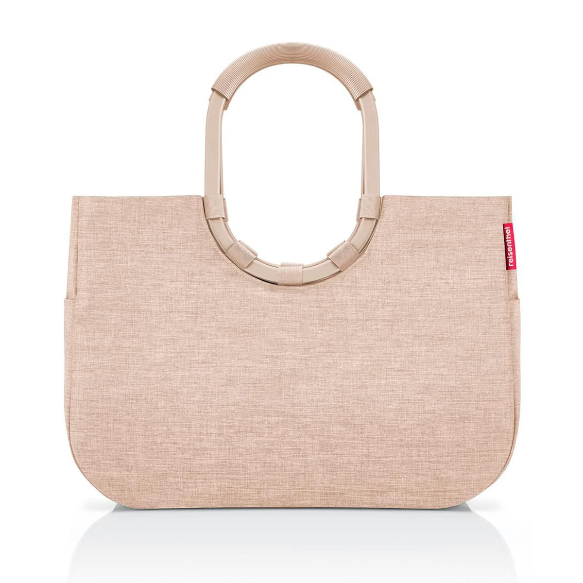 reisenthel loopshopper L Shopping Bag - Stable Tote from Recycled PET, Twist Coffee