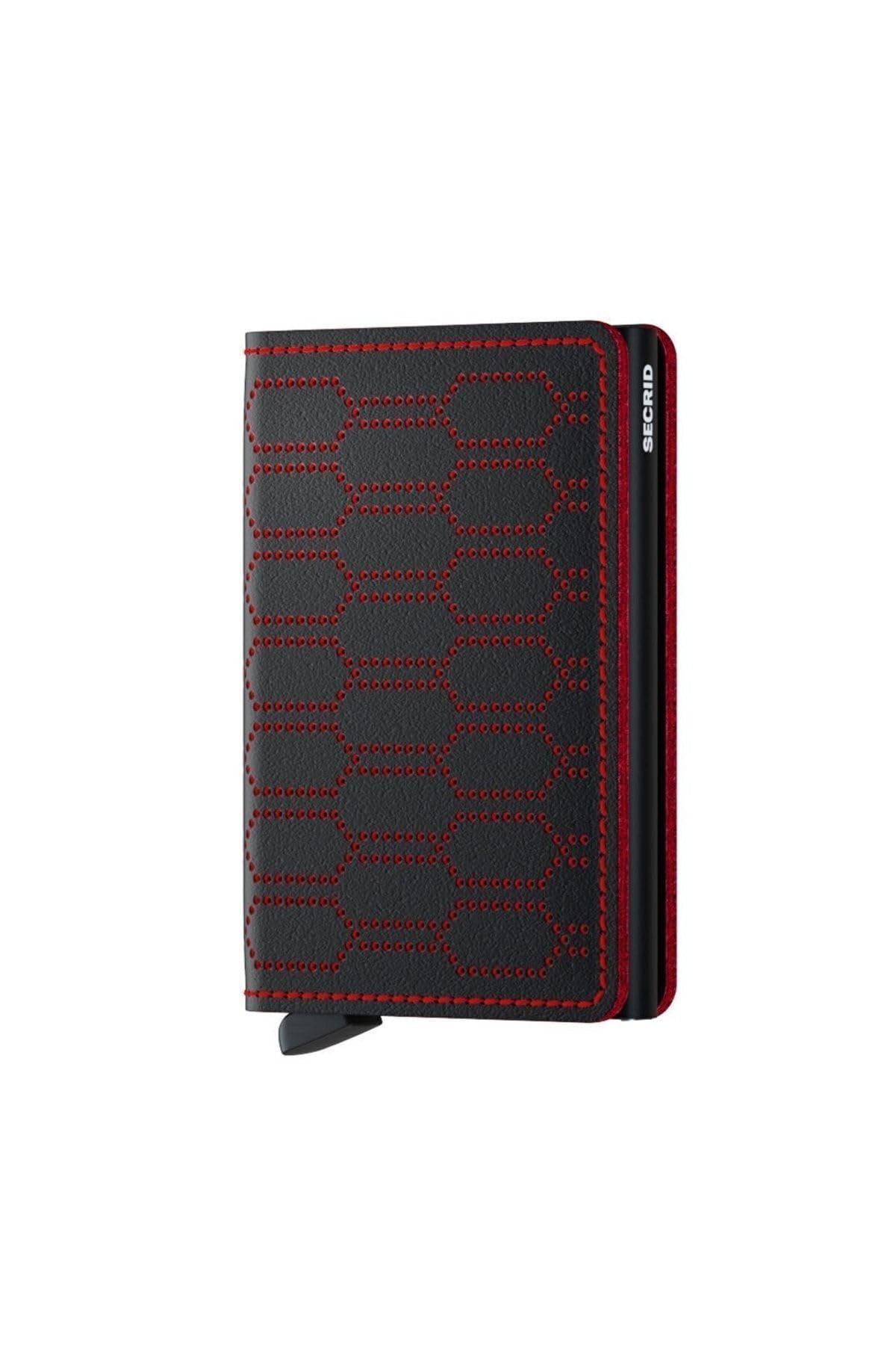 Secrid Slimwallet Black-Red Wallet - Slim Casual Geometric Design