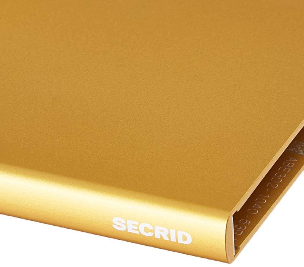 Secrid Gold Aluminium Card Protector - RFID Protected Wallet