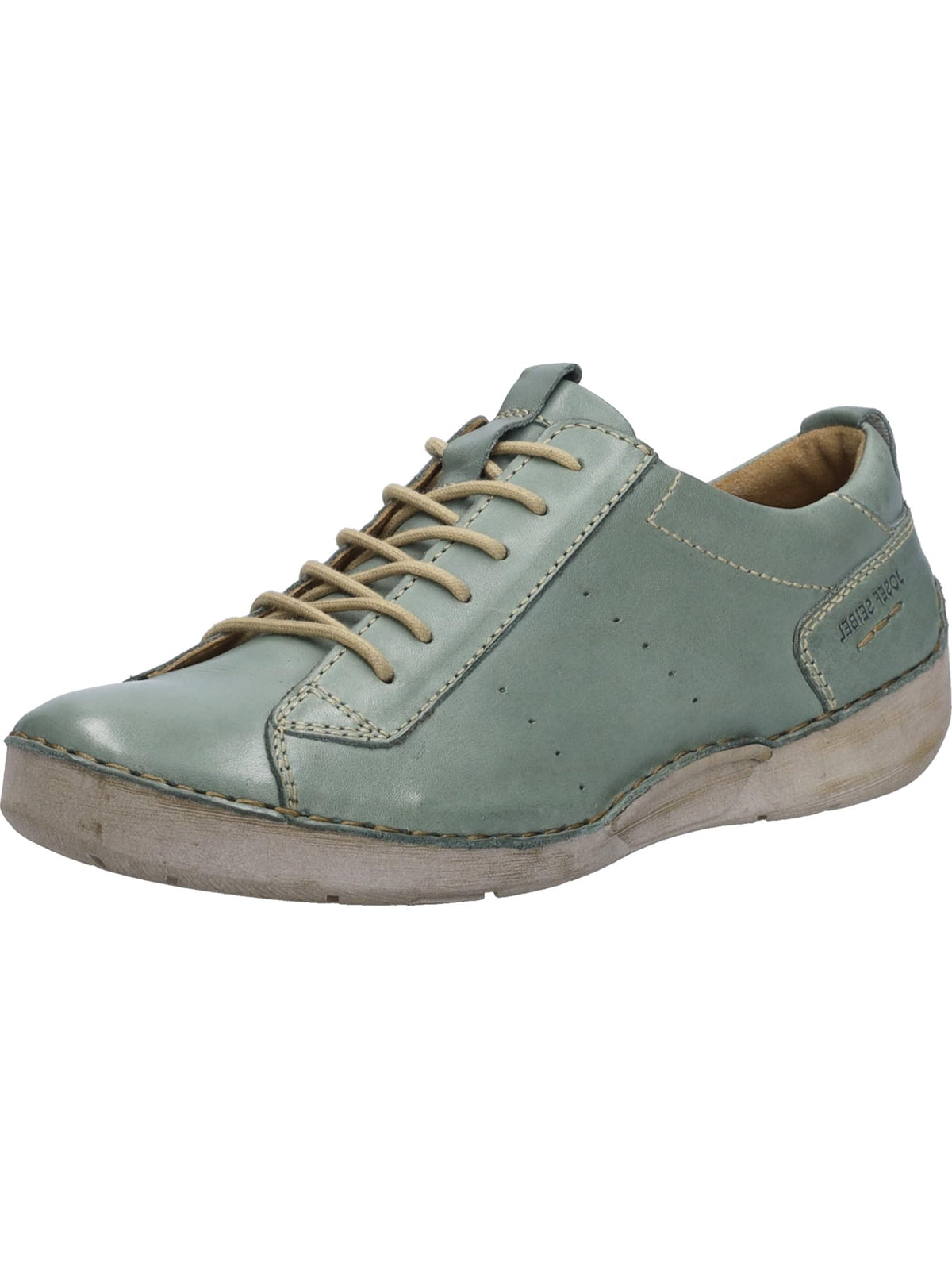 Josef Seibel Women Sneaker Mint Leather Lace-Up Comfort Size 41 EU