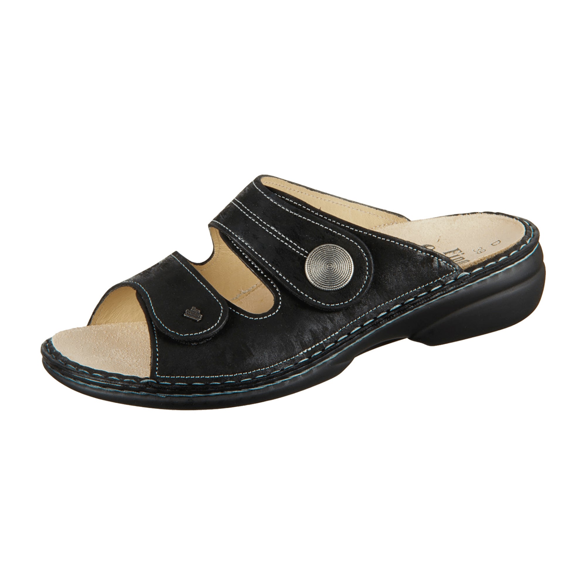 Finn Comfort Sansibar Women's Comfort Sandals, Elegant Black