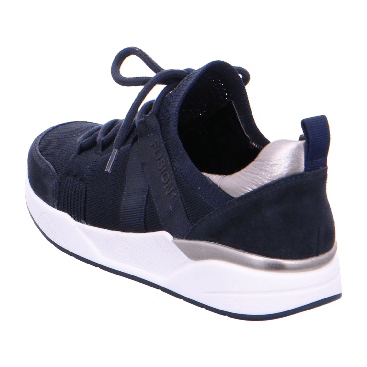ARA L.A Women's Sneakers in Blue Mesh with Lacing and Smooth Toe Cap - Bartel-Shop