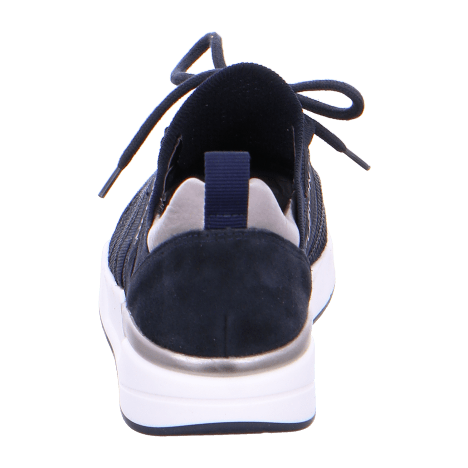 ARA L.A Women's Sneakers in Blue Mesh with Lacing and Smooth Toe Cap - Bartel-Shop