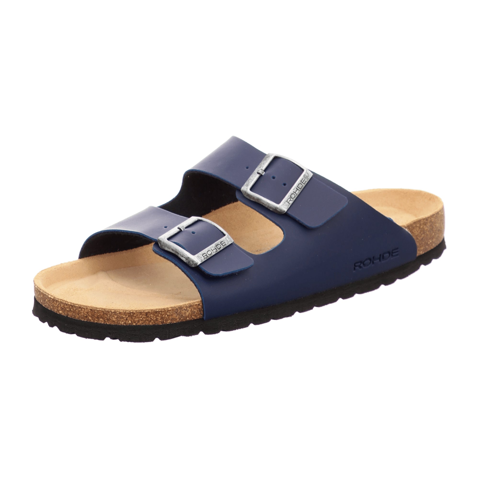 Rohde Men's Blue Sandals with Buckle Closure Flat Heel Synthetic Material