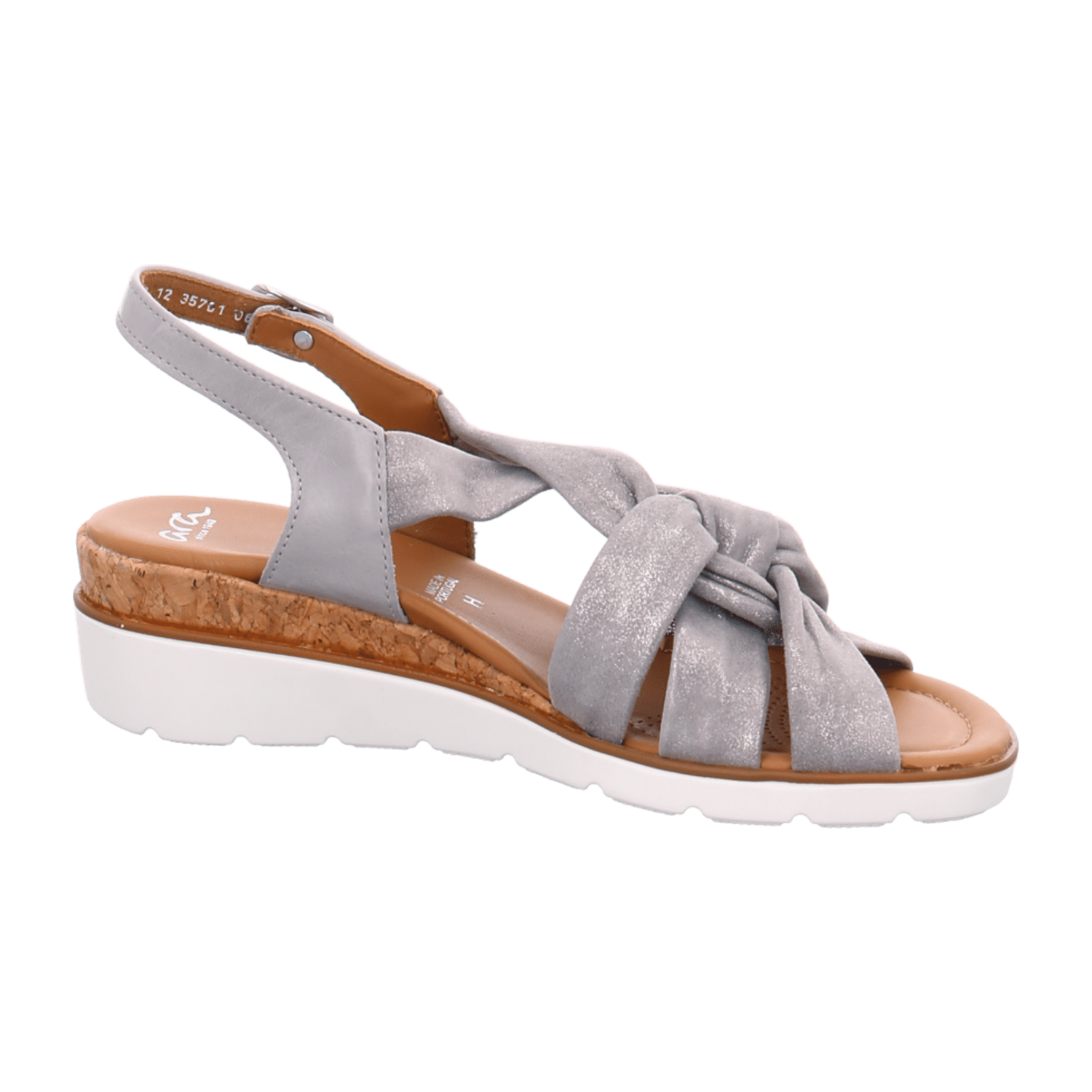 ARA Women's Sandals Smooth Leather Beige with Ankle Strap and Buckle Open Toe - Bartel-Shop