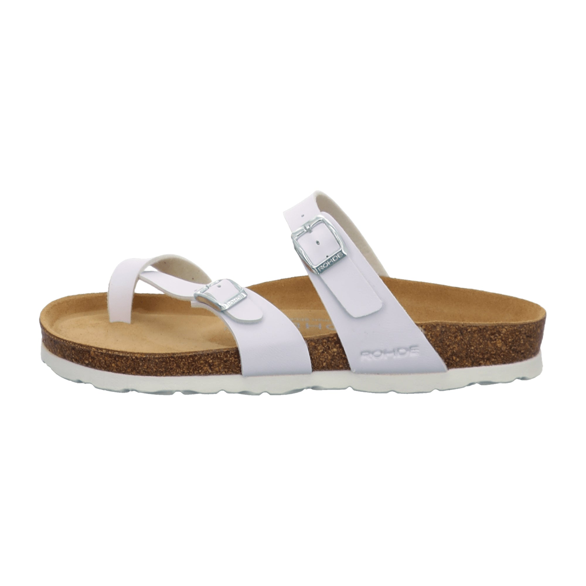 Rohde Alba Women's White Sandals Open Toe Adjustable Strap Spring Summer