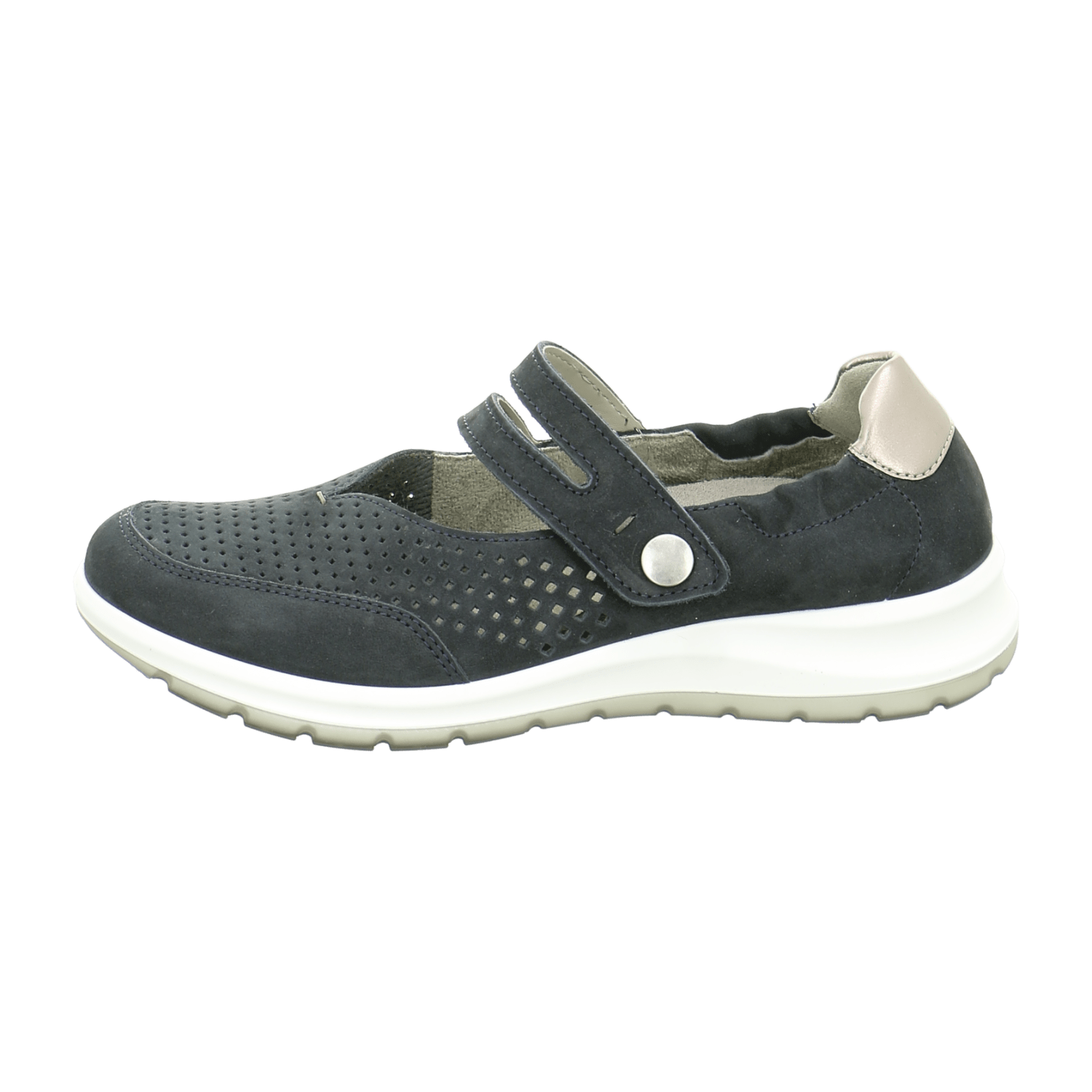 ARA TOKIO Women's Shoes Grey with Hook-and-Loop Fastening Round Toe