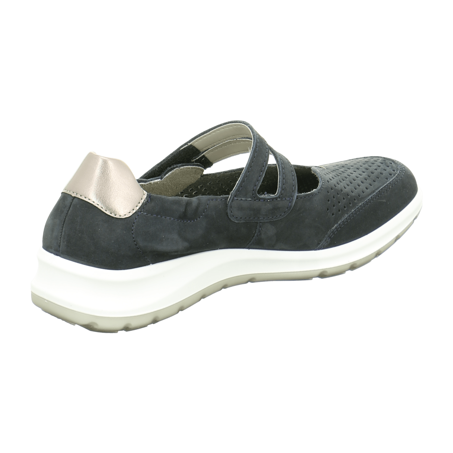 ARA TOKIO Women's Shoes Grey with Hook-and-Loop Fastening Round Toe