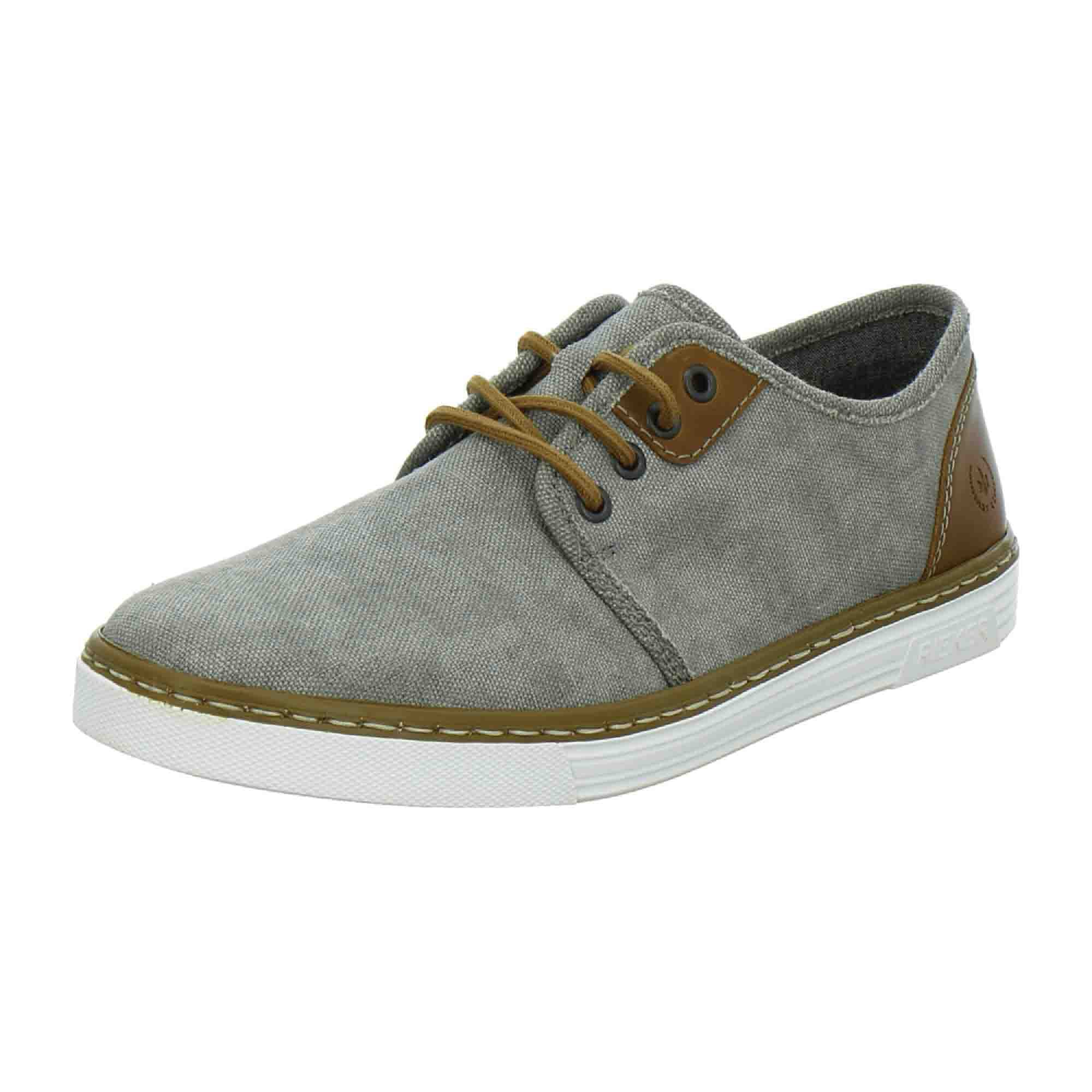 Rieker Men's Grey Casual Lace-Up Shoes Comfortable Athletic Style Sneakers