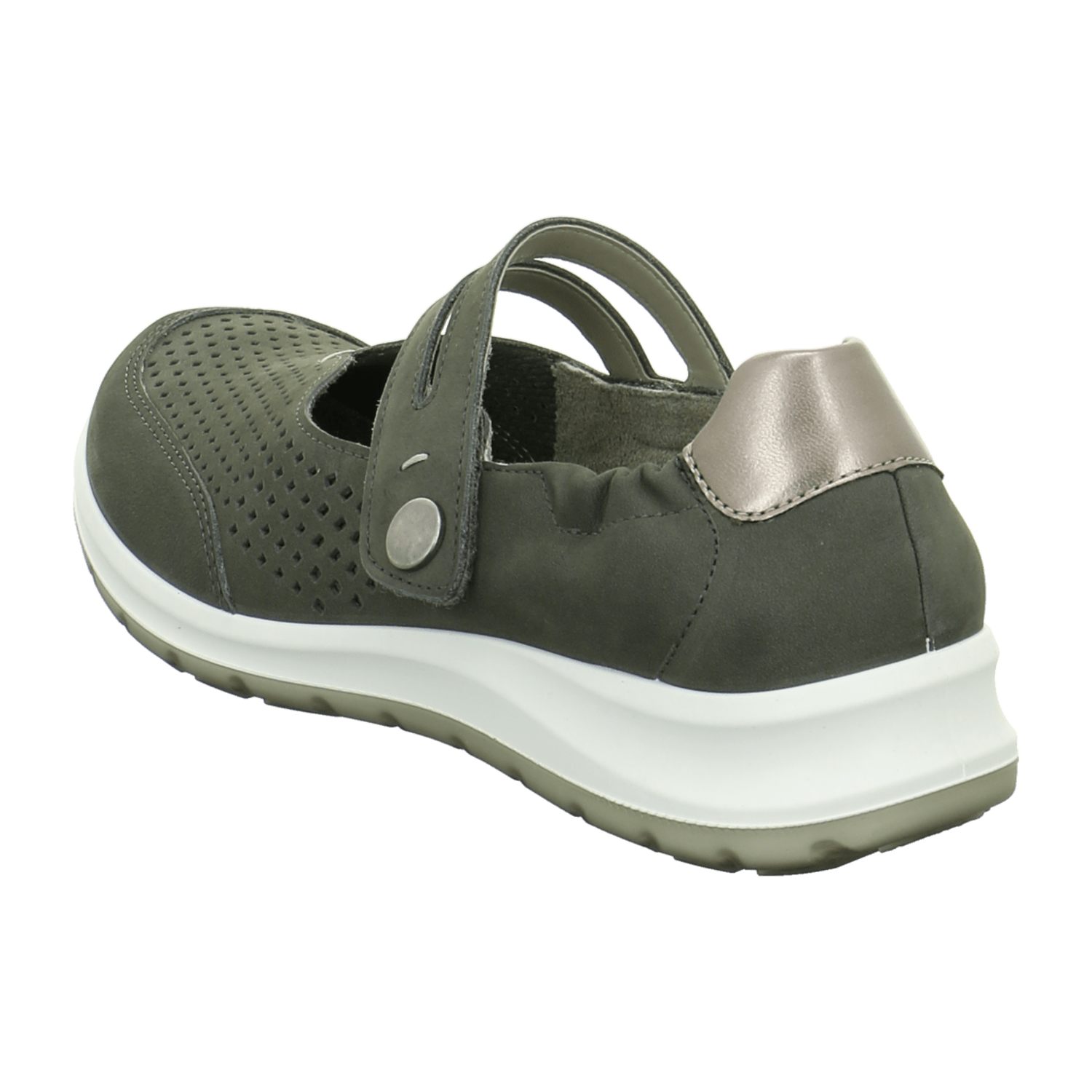 ARA TOKIO Women's Nubuck Leather Round Toe Shoes in Olive