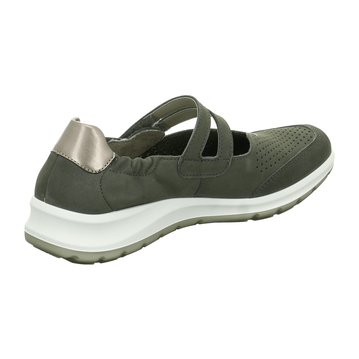 ARA TOKIO Women's Nubuck Leather Round Toe Shoes in Olive