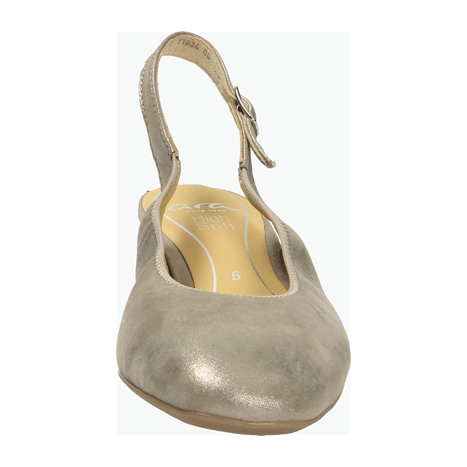 ARA GRAZ Women's Gold Buckle Slingback Pumps - Bartel-Shop