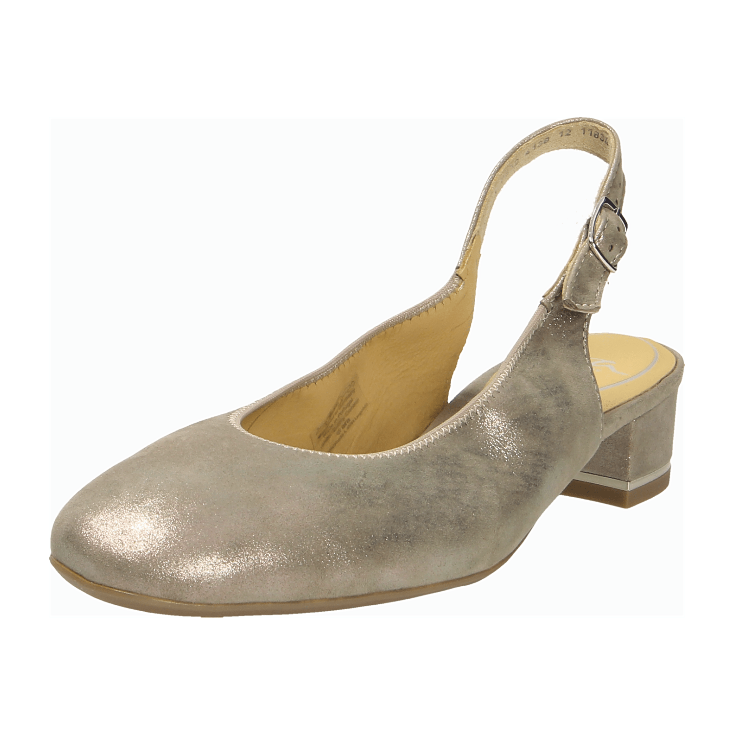 ARA GRAZ Women's Gold Buckle Slingback Pumps - Bartel-Shop