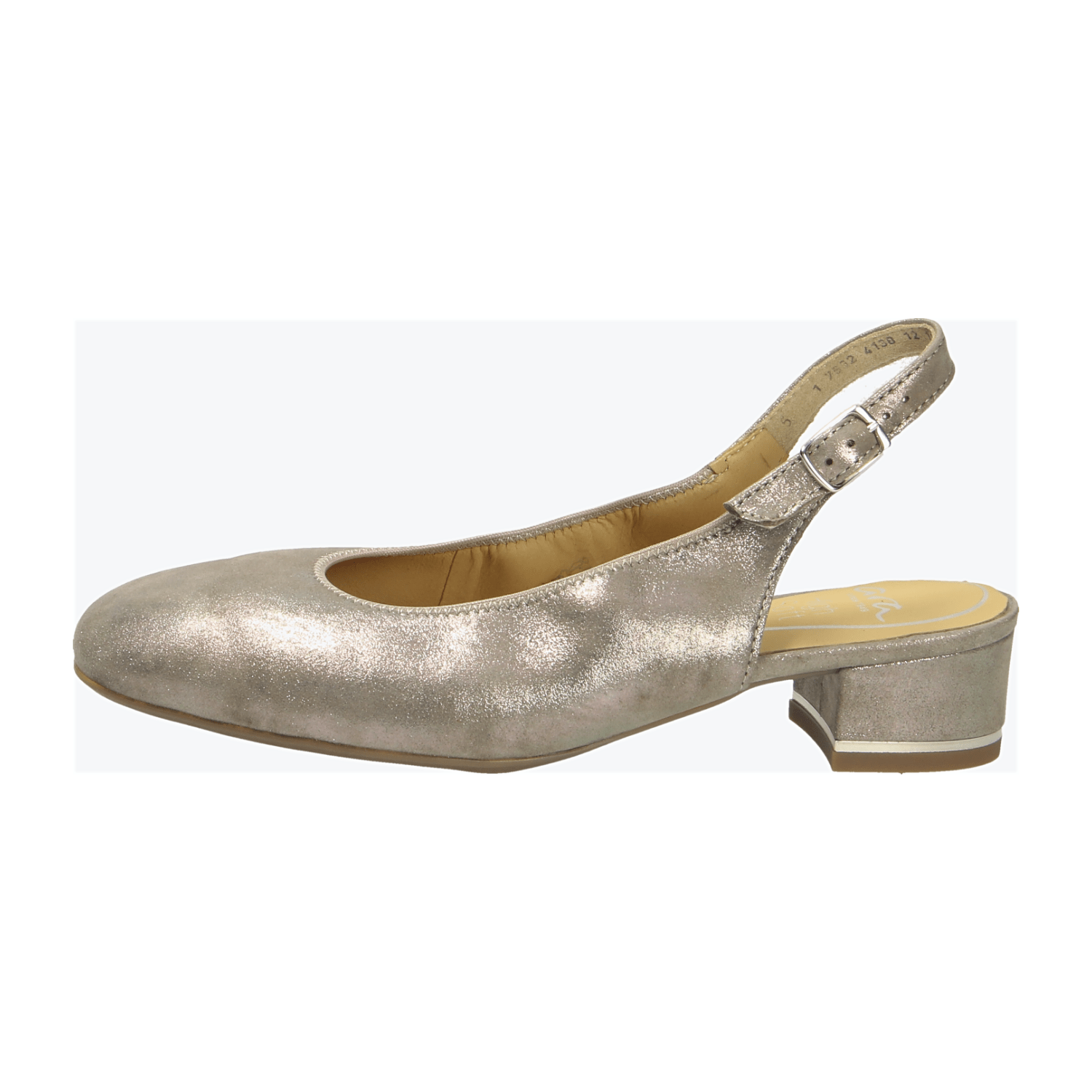 ARA GRAZ Women's Gold Buckle Slingback Pumps - Bartel-Shop