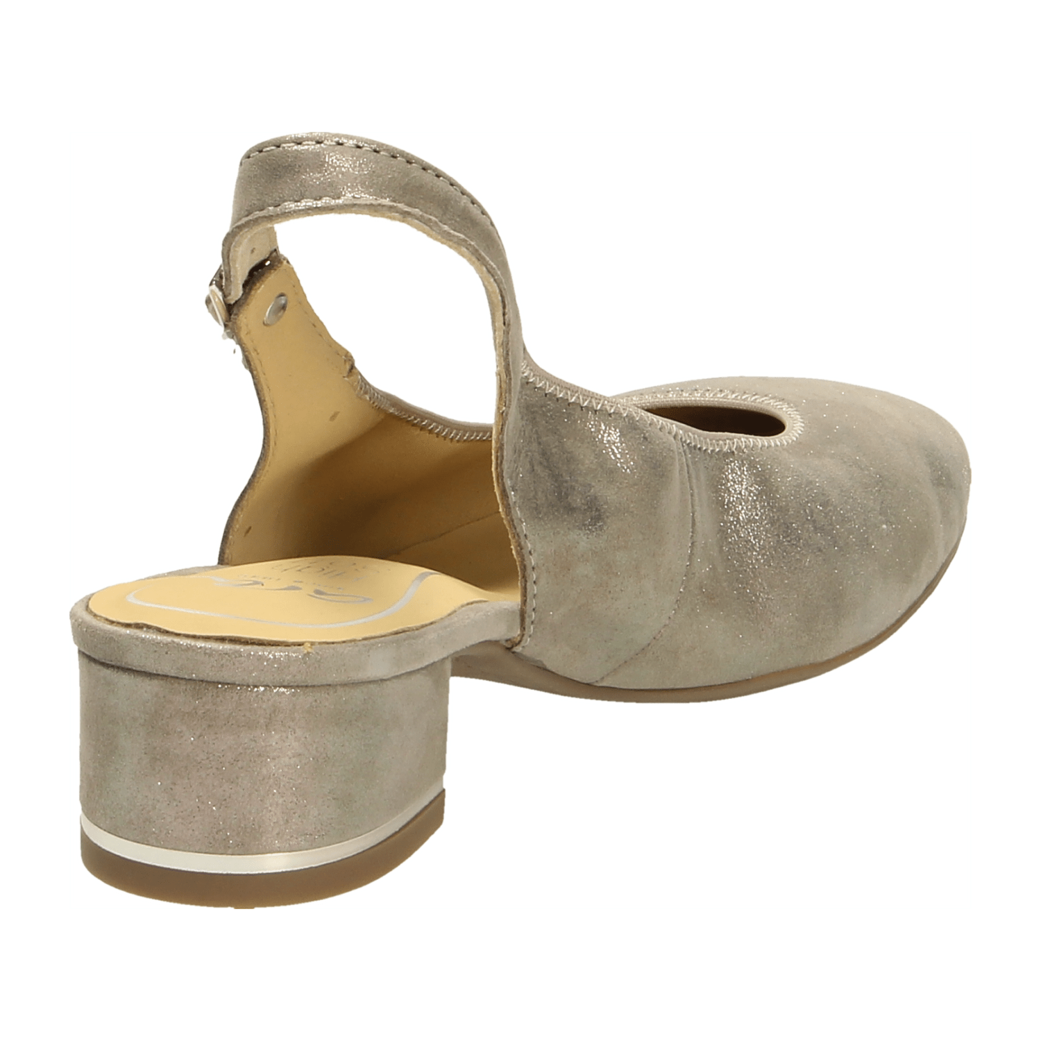 ARA GRAZ Women's Gold Buckle Slingback Pumps - Bartel-Shop