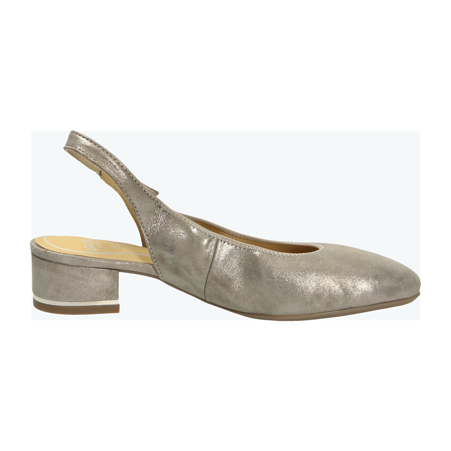 ARA GRAZ Women's Gold Buckle Slingback Pumps - Bartel-Shop