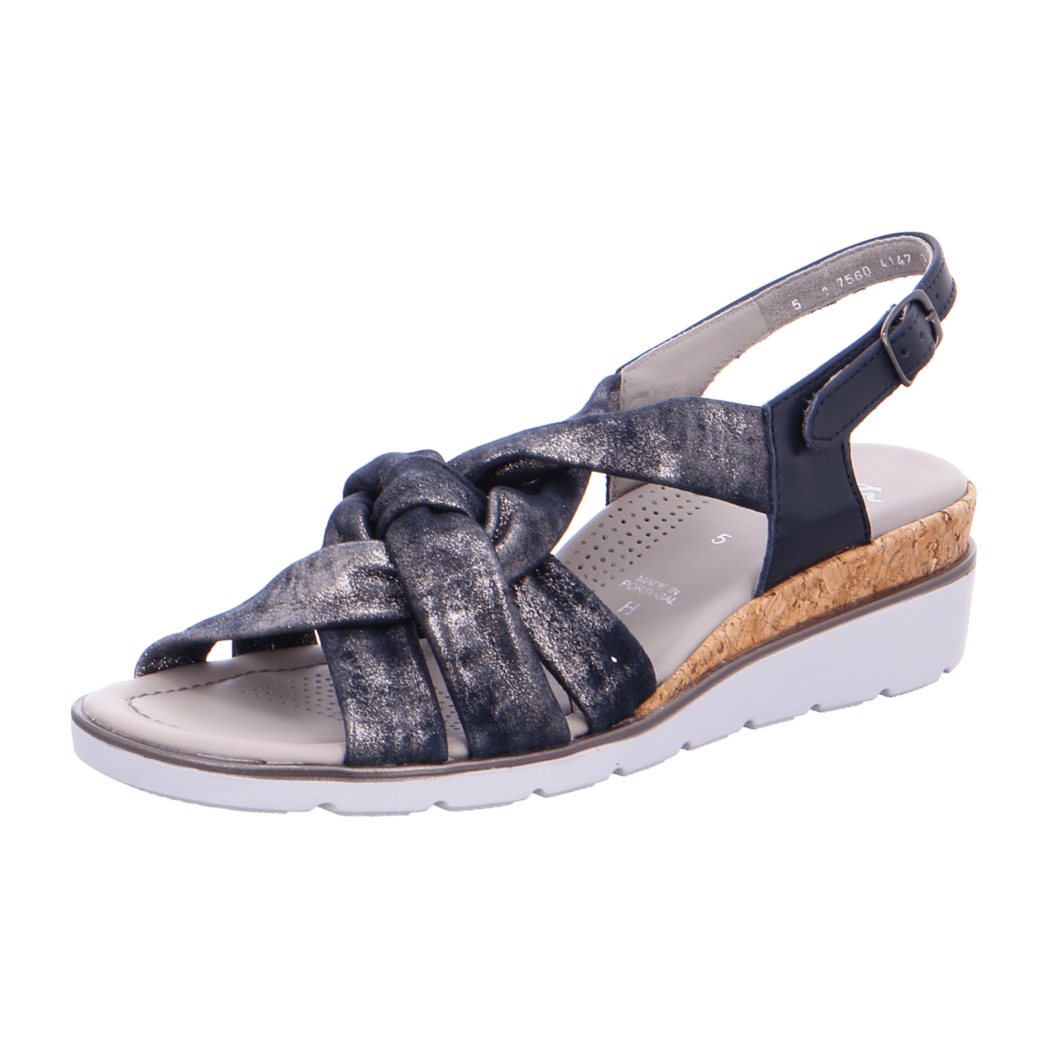 ARA Women's Sandals Smooth Leather Beige with Ankle Strap and Buckle Open Toe - Bartel-Shop