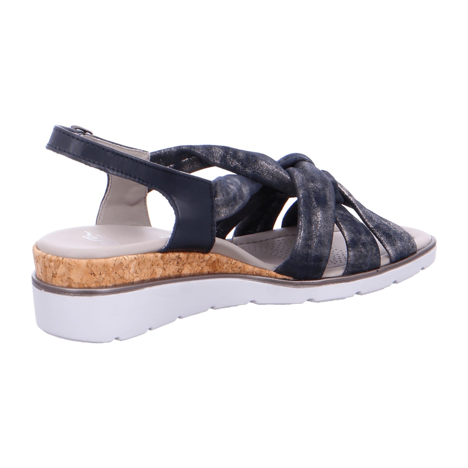 ARA Women's Sandals Smooth Leather Beige with Ankle Strap and Buckle Open Toe - Bartel-Shop