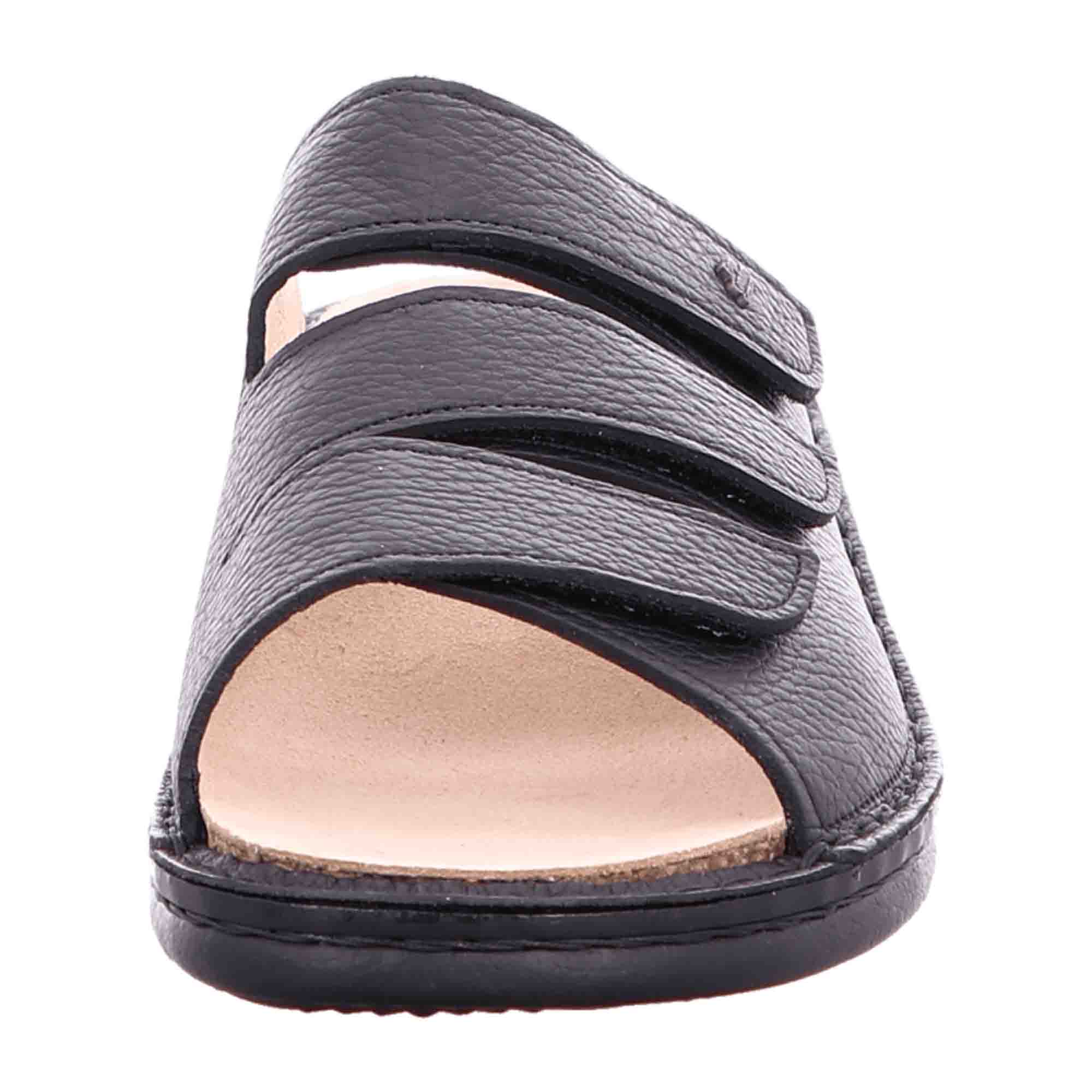 Finn Comfort Korfu Men's Comfort Sandals - Stylish Black Leather