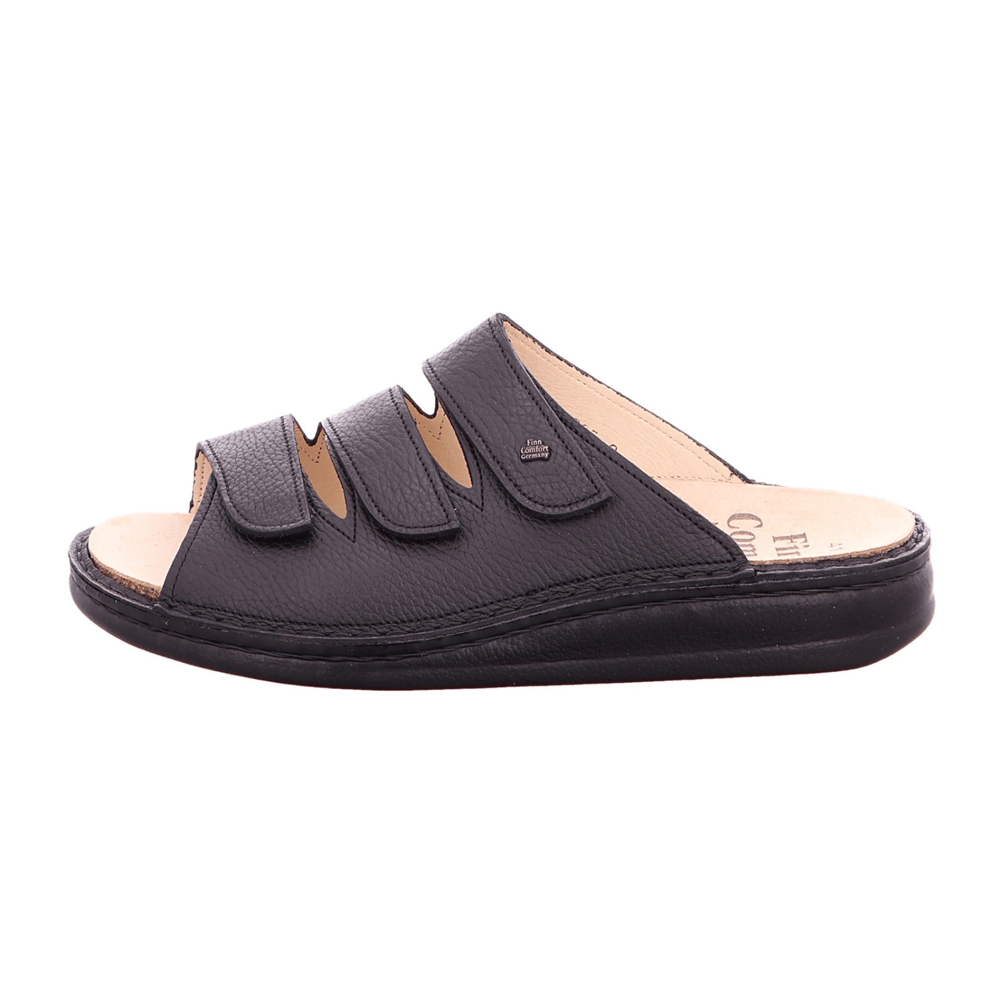 Finn Comfort Korfu Men's Comfort Sandals - Stylish Black Leather