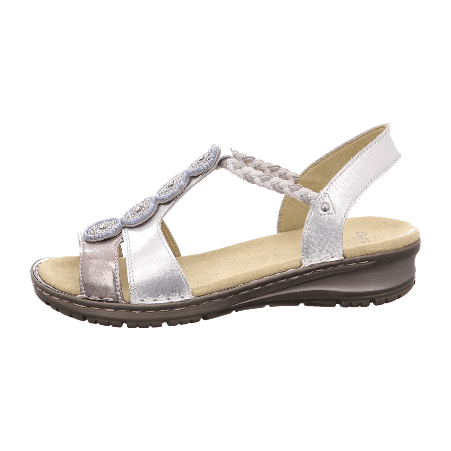 ARA HAWAII HAWA Women's T-Bar Sandal in Black Nubuck with Warm Fleece Lining - Bartel-Shop