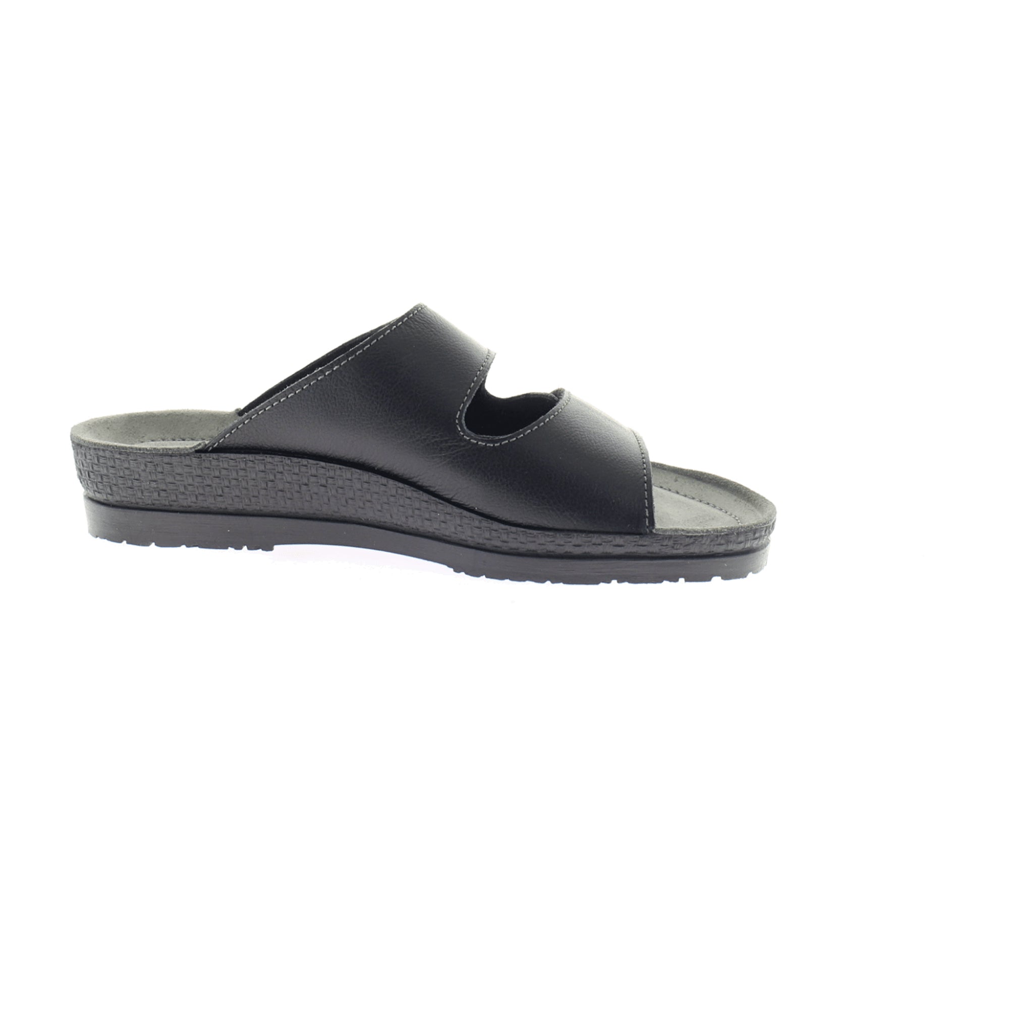 Rohde Comfortable Men's Black Leather Sandals