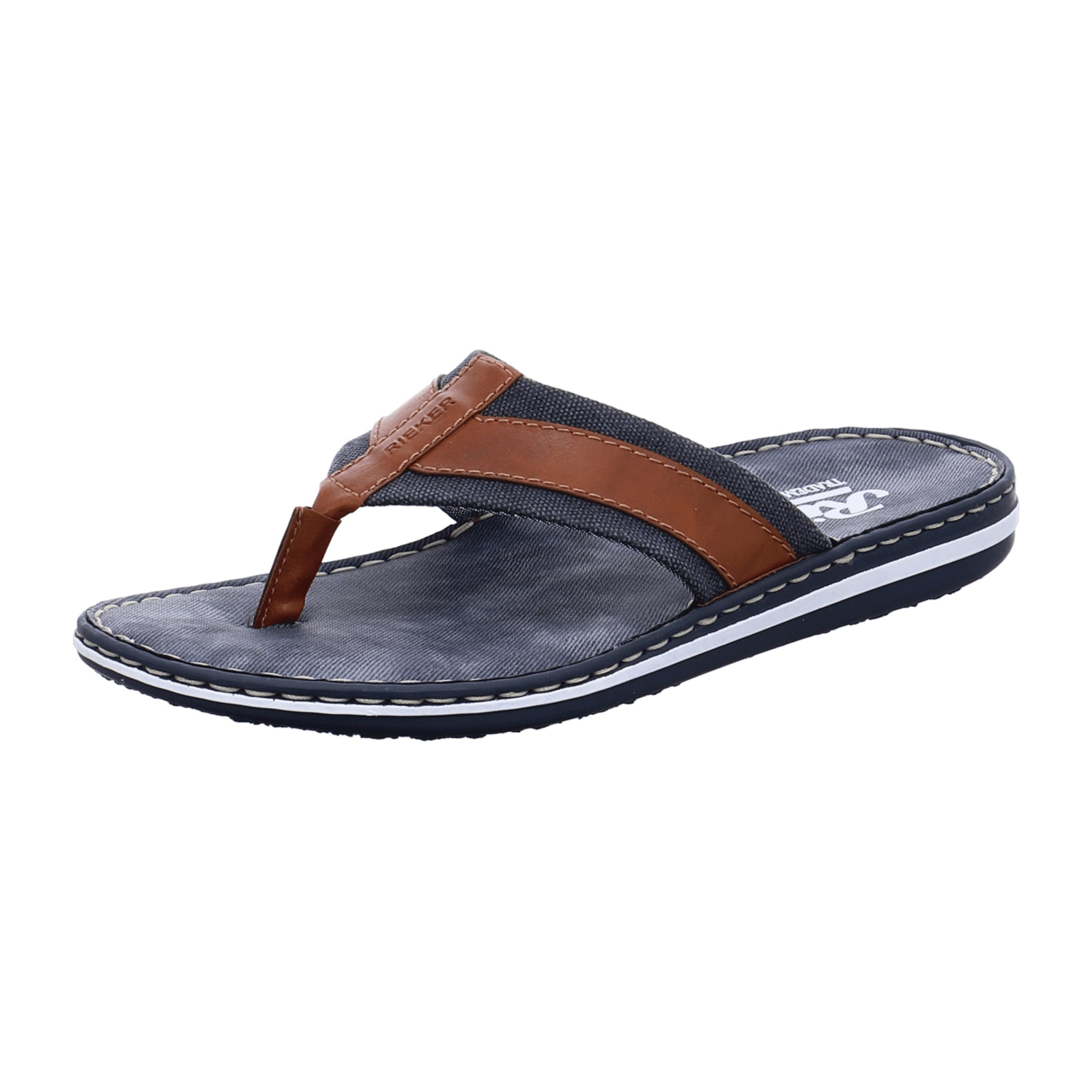 Rieker Brown Pantolette Sandals Comfortable Slip-On Shock Absorbing Sole