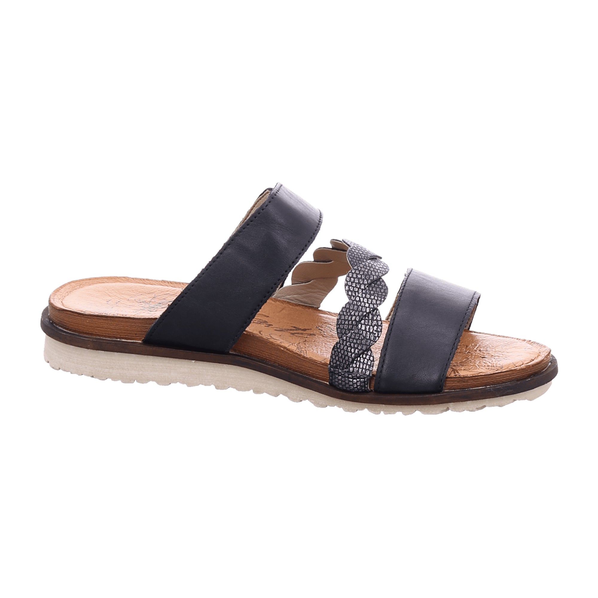 Remonte Women's Black Summer Sandals with Cushioned Leather Insole